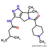 Molecular Structure of 718630-59-2 (3-Methyl-N-[1,4,5,6-tetrahydro-6,6-dimethyl-5-[(1-methyl-4-piperidinyl)carbonyl]pyrrolo[3,4-c]pyrazol-3-yl]butanamide)